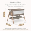 image:imageDelta Children Bondi Beechwood By The Bed Bassinet with PureAir Breathable Mesh Sheet and FSCCertified Wood TanBassinet