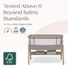 image:imageDelta Children Bondi Beechwood By The Bed Bassinet with PureAir Breathable Mesh Sheet and FSCCertified Wood TanBedside Bassinet