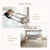 image:imageDelta Children Bondi Beechwood By The Bed Bassinet with PureAir Breathable Mesh Sheet and FSCCertified Wood TanBedside Bassinet