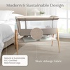 image:imageDelta Children Bondi Beechwood By The Bed Bassinet with PureAir Breathable Mesh Sheet and FSCCertified Wood TanBedside Bassinet
