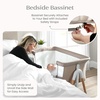 image:imageDelta Children Bondi Beechwood By The Bed Bassinet with PureAir Breathable Mesh Sheet and FSCCertified Wood TanBedside Bassinet