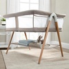 image:imageDelta Children Bondi Beechwood By The Bed Bassinet with PureAir Breathable Mesh Sheet and FSCCertified Wood TanTwin Bassinet