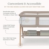 image:imageDelta Children Bondi Beechwood By The Bed Bassinet with PureAir Breathable Mesh Sheet and FSCCertified Wood TanTwin Bassinet