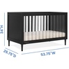 image:imageDelta Children Bowie 4in1 Convertible Acrylic Crib  Greenguard Gold Certified Black EbonyCrib