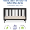 image:imageDelta Children Bowie 4in1 Convertible Acrylic Crib  Greenguard Gold Certified Black EbonyCrib