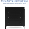 image:imageDelta Children Bowie 4in1 Convertible Acrylic Crib  Greenguard Gold Certified Black EbonyDresser