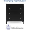 image:imageDelta Children Bowie 4in1 Convertible Acrylic Crib  Greenguard Gold Certified Black EbonyDresser
