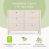 image:imageDelta Children Brooks 6 Drawer Dresser with Interlocking Drawers Includes 3 Sets of Knobs  Choose from Natural Brushed Nickel amp Melted Bronze Bianca WhiteSoft Beige