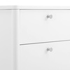 image:imageDelta Children Brooks 6 Drawer Dresser with Interlocking Drawers Includes 3 Sets of Knobs  Choose from Natural Brushed Nickel amp Melted Bronze Bianca WhiteBianca White
