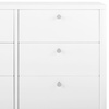 image:imageDelta Children Brooks 6 Drawer Dresser with Interlocking Drawers Includes 3 Sets of Knobs  Choose from Natural Brushed Nickel amp Melted Bronze Bianca WhiteBianca White