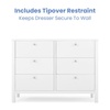 image:imageDelta Children Brooks 6 Drawer Dresser with Interlocking Drawers Includes 3 Sets of Knobs  Choose from Natural Brushed Nickel amp Melted Bronze Bianca WhiteBianca White