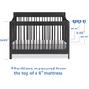 image:imageDelta Children Brooks 6in1 Convertible Crib  Greenguard Gold Certified Midnight GreyMidnight Grey