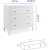 image:imageDelta Children Campbell 3 Drawer Dresser Midnight GreyBianca White
