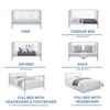 image:imageDelta Children Casey 4in1 Convertible Crib  Greenguard Gold Certified Bianca WhiteNaturalBianca WhiteNatural