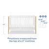 image:imageDelta Children Casey 4in1 Convertible Crib  Greenguard Gold Certified Bianca WhiteNaturalBianca WhiteNatural