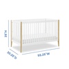 image:imageDelta Children Casey 4in1 Convertible Crib  Greenguard Gold Certified Bianca WhiteNaturalBianca WhiteNatural