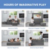image:imageDelta Children Convertible Sofa and Play Set for Kids and Toddlers Modular Foam Couch and Flip Out Lounger with 2 Ottomans GreyGrey