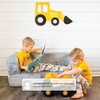 image:imageDelta Children Convertible Sofa and Play Set for Kids and Toddlers Modular Foam Couch and Flip Out Lounger with 2 Ottomans GreyGrey