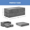 image:imageDelta Children Convertible Sofa and Play Set for Kids and Toddlers Modular Foam Couch and Flip Out Lounger with 2 Ottomans GreyGrey