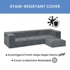 image:imageDelta Children Cozee 4Piece Sectional Sofa Set 20D x 20W x 155H Grey4Piece Sectional Sofa Set