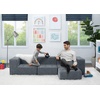 image:imageDelta Children Cozee 4Piece Sectional Sofa Set 20D x 20W x 155H Grey4Piece Sectional Sofa Set