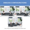 image:imageDelta Children Cozee 4Piece Sectional Sofa Set 20D x 20W x 155H Grey4Piece Sectional Sofa Set