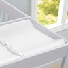 image:imageDelta Children Crib and Changer Changing Pad and Plush Cover  Works with Crib and Changers  Machine Washable Cover Waterproof White