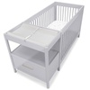 image:imageDelta Children Crib and Changer Changing Pad and Plush Cover  Works with Crib and Changers  Machine Washable Cover Waterproof White