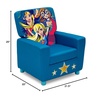 image:imageDelta Children DC Super Hero Girls High Back Upholstered Chair MySize DoubleSided Storage Easel 175 lb