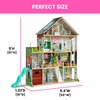 image:imageDelta Children Deluxe Maui Dollhouse  Large 4Story Dollhouse with 12 Rooms Includes 50 Accessories  Working Elevator Wave Slide LightsSounds  Fits 12inch Dolls  Pretend Play Gift for Ages 3