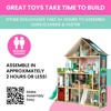 image:imageDelta Children Deluxe Maui Dollhouse  Large 4Story Dollhouse with 12 Rooms Includes 50 Accessories  Working Elevator Wave Slide LightsSounds  Fits 12inch Dolls  Pretend Play Gift for Ages 3