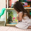 image:imageDelta Children Deluxe Maui Dollhouse  Large 4Story Dollhouse with 12 Rooms Includes 50 Accessories  Working Elevator Wave Slide LightsSounds  Fits 12inch Dolls  Pretend Play Gift for Ages 3