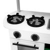 image:imageDelta Children Deluxe Modern Kitchen  Toy Kitchen Playset with Realistic Knobs that TurnClick Oven Sink and FridgeFreezer with Ice Maker White