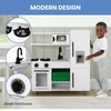 image:imageDelta Children Deluxe Modern Kitchen  Toy Kitchen Playset with Realistic Knobs that TurnClick Oven Sink and FridgeFreezer with Ice Maker White