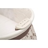 image:imageDelta Children Deluxe Sweet Beginnings Bedside Bassinet  Portable Crib with Lights and Sounds Falling LeavesFalling Leaves