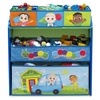 image:imageDelta Children Design amp Store 6 Bin Toy Storage Organizer  Greenguard Gold Certified CoComelonCoComelon