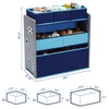 image:imageDelta Children Design and Store 6 Bin Toy Organizer WhitePinkGreyBlue