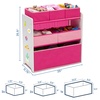 image:imageDelta Children Design and Store 6 Bin Toy Organizer WhitePinkWhitePink
