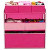image:imageDelta Children Design and Store 6 Bin Toy Organizer WhitePinkWhitePink