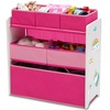 image:imageDelta Children Design and Store 6 Bin Toy Organizer WhitePinkWhitePink