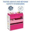 image:imageDelta Children Design and Store 6 Bin Toy Organizer WhitePinkWhitePink