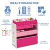 image:imageDelta Children Design and Store 6 Bin Toy Organizer WhitePinkWhitePink