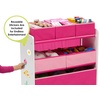 image:imageDelta Children Design and Store 6 Bin Toy Organizer WhitePinkWhitePink