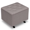 image:imageDelta Children Diamond Tufted Gliding Ottoman French GreyFrench Grey