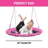 image:imageDelta Children Disney Minnie Mouse 40Inch Saucer Swing for Kids  Attaches to Swing Sets or Trees  Includes All Necessary Hanging Hardware amp Rope