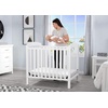 image:imageDelta Children Emery Mini Convertible Baby Crib with 275inch Mattress Bianca White