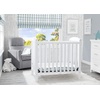 image:imageDelta Children Emery Mini Convertible Baby Crib with 275inch Mattress Bianca White