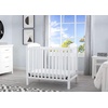 image:imageDelta Children Emery Mini Convertible Baby Crib with 275inch Mattress Bianca White