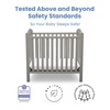image:imageDelta Children Emery Mini Convertible Baby Crib with 275inch Mattress Grey
