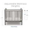 image:imageDelta Children Emery Mini Convertible Baby Crib with 275inch Mattress Grey